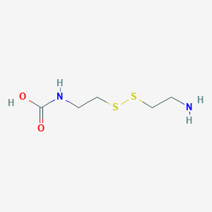 molecular formula C5H12N2O2S2 B8210445 2-(2-Aminoethyldisulfanyl)ethylcarbamic acid 