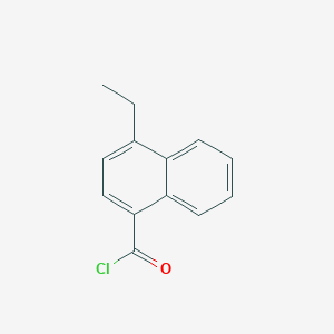 molecular formula C13H11ClO B8210472 1-Naphthalenecarbonyl chloride, 4-ethyl- CAS No. 824430-39-9