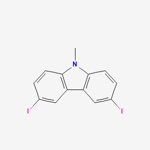 molecular formula C13H9I2N B8210479 3,6-二碘-9-甲基咔唑 