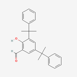 molecular formula C25H26O2 B8210490 3,5-Bis(1-methyl-1-phenylethyl)salicylaldehyde 