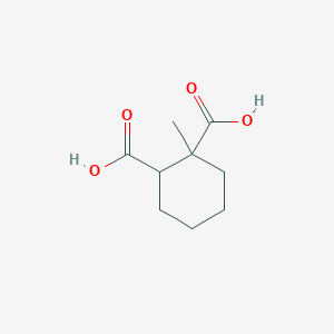 molecular formula C9H14O4 B082105 1-Methylcyclohexane-1,2-dicarboxylic acid CAS No. 13185-53-0