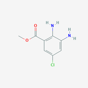 molecular formula C8H9ClN2O2 B8210570 Methyl 2,3-diamino-5-chlorobenzoate 
