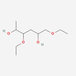 molecular formula C10H22O4 B8210656 1,4-Diethoxyhexane-2,5-diol 