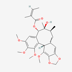 [(1S,8S,9S,10S)-9-hydroxy-3,4,5,19-tetramethoxy-9,10-dimethyl-15,17-dioxatetracyclo[10.7.0.02,7.014,18]nonadeca-2,4,6,11,13,18-hexaen-8-yl] (Z)-2-methylbut-2-enoate