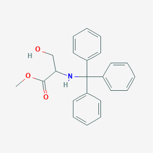 molecular formula C23H23NO3 B082108 N-(Triphenylmethyl)-DL-serine Methyl Ester CAS No. 13515-76-9