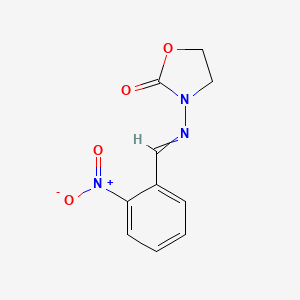 molecular formula C10H9N3O4 B8210825 3-((o-Nitrophenyl)methyleneamino)-2-oxazolidone 