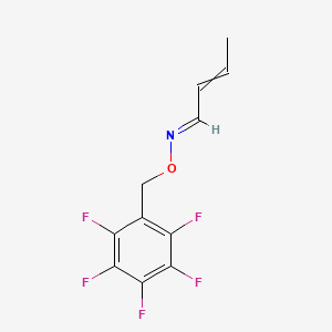 molecular formula C11H8F5NO B8210827 (E)-N-[(2,3,4,5,6-pentafluorophenyl)methoxy]but-2-en-1-imine 