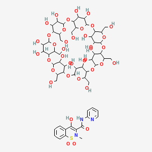 molecular formula C57H83N3O39S B8210833 Piroxicam-beta-cyclodextrincomplex 