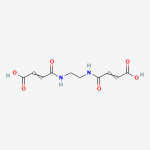 molecular formula C10H12N2O6 B8210836 4-[2-(3-Carboxyprop-2-enoylamino)ethylamino]-4-oxobut-2-enoic acid 