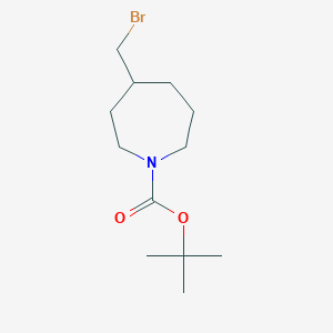 molecular formula C12H22BrNO2 B8210901 Tert-butyl 4-(bromomethyl)azepane-1-carboxylate 