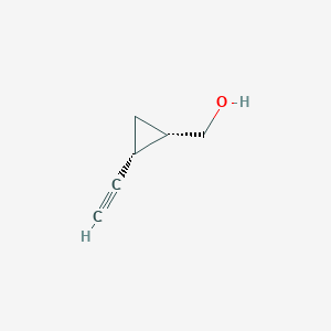 molecular formula C6H8O B8210913 [(1S,2R)-2-ethynylcyclopropyl]methanol 