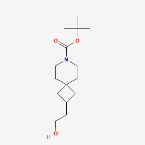 molecular formula C15H27NO3 B8210924 Tert-butyl 2-(2-hydroxyethyl)-7-azaspiro[3.5]nonane-7-carboxylate 