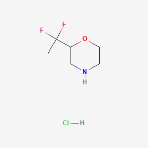 molecular formula C6H12ClF2NO B8210925 2-(1,1-Difluoroethyl)morpholine hydrochloride 