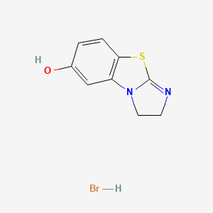 molecular formula C9H9BrN2OS B8210932 1,2-Dihydroimidazo[2,1-b][1,3]benzothiazol-7-ol;hydrobromide 