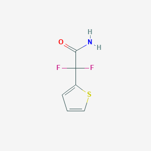 molecular formula C6H5F2NOS B8210934 2,2-Difluoro-2-thiophen-2-ylacetamide 