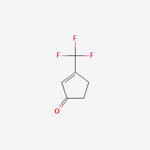 molecular formula C6H5F3O B8210983 3-(Trifluoromethyl)cyclopent-2-en-1-one 