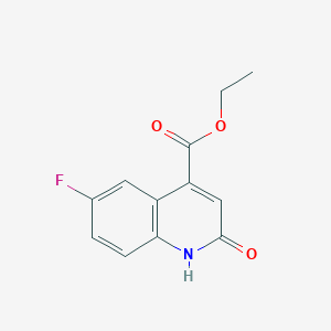 molecular formula C12H10FNO3 B8211001 ethyl 6-fluoro-2-oxo-1H-quinoline-4-carboxylate 