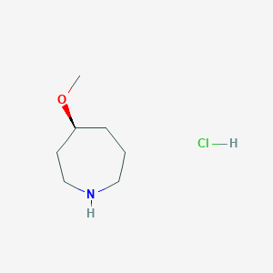 molecular formula C7H16ClNO B8211092 (4S)-4-methoxyazepane;hydrochloride 