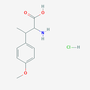 molecular formula C11H16ClNO3 B8211100 2-Amino-3-(4-methoxyphenyl)butanoic acid hydrochloride 