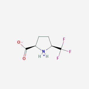 molecular formula C6H8F3NO2 B8211110 CID 52421103 