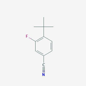 molecular formula C11H12FN B8211126 4-Tert-butyl-3-fluorobenzonitrile 