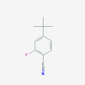 molecular formula C11H12FN B8211132 4-Tert-butyl-2-fluorobenzonitrile 