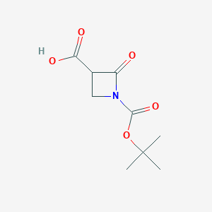 molecular formula C9H13NO5 B8211237 1-Boc-2-oxo-azetidine-3-carboxylic acid 