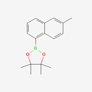 molecular formula C17H21BO2 B8211244 4,4,5,5-Tetramethyl-2-(6-methyl-naphthalen-1-yl)-[1,3,2]dioxaborolane 