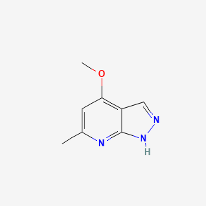 molecular formula C8H9N3O B8211248 4-Methoxy-6-methyl-1H-pyrazolo[3,4-b]pyridine 