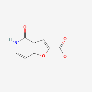 molecular formula C9H7NO4 B8211269 4-Oxo-4,5-dihydro-furo[3,2-c]pyridine-2-carboxylicacidmethylester 
