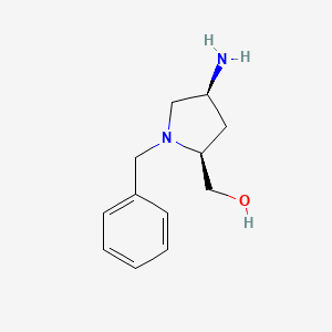 ((2S,4S)-4-Amino-1-benzylpyrrolidin-2-yl)methanol