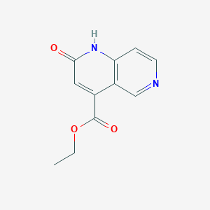 molecular formula C11H10N2O3 B8211291 Ethyl 2-oxo-1,2-dihydro-1,6-naphthyridine-4-carboxylate 