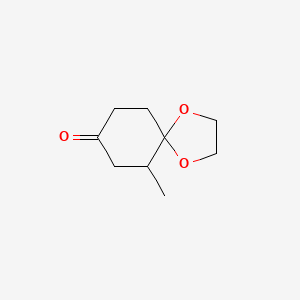 molecular formula C9H14O3 B8211328 6-Methyl-1,4-dioxaspiro[4.5]decan-8-one 