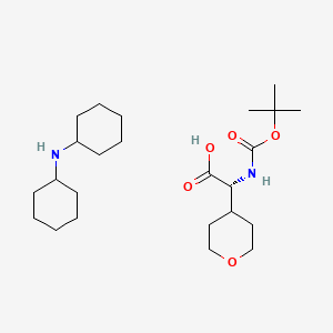 N-cyclohexylcyclohexanamine;(2R)-2-[(2-methylpropan-2-yl)oxycarbonylamino]-2-(oxan-4-yl)acetic acid
