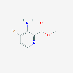 molecular formula C7H7BrN2O2 B8211369 Methyl 3-amino-4-bromopicolinate 
