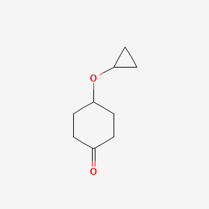 molecular formula C9H14O2 B8211399 4-Cyclopropyloxycyclohexan-1-one 