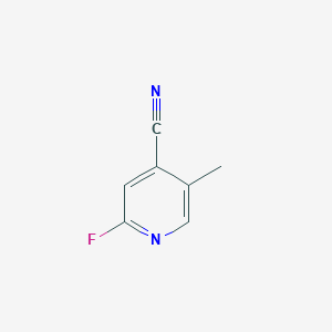 molecular formula C7H5FN2 B8211404 2-Fluoro-5-methylisonicotinonitrile 