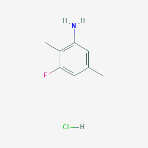 molecular formula C8H11ClFN B8211432 3-Fluoro-2,5-dimethylaniline hydrochloride 