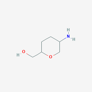 molecular formula C6H13NO2 B8211601 [(2S,5R)-5-Amino-2-tetrahydropyranyl]methanol 