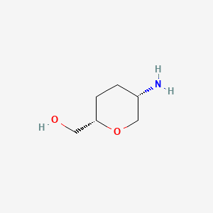 molecular formula C6H13NO2 B8211608 [(2S,5S)-5-aminooxan-2-yl]methanol 