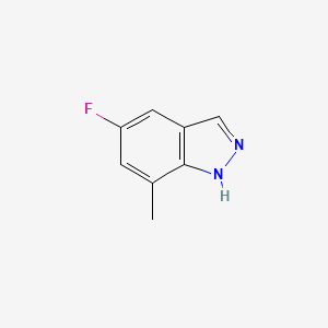 molecular formula C8H7FN2 B8211624 5-Fluoro-7-methyl-1h-indazole 