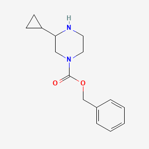 molecular formula C15H20N2O2 B8211654 Benzyl 3-cyclopropylpiperazine-1-carboxylate 
