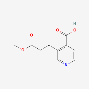 molecular formula C10H11NO4 B8211695 3-(3-Methoxy-3-oxopropyl)pyridine-4-carboxylic acid 