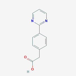 molecular formula C12H10N2O2 B8211720 2-(4-(Pyrimidin-2-yl)phenyl)aceticacid 