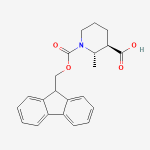 molecular formula C22H23NO4 B8211742 (2S,3R)-1-Fmoc-2-methyl-piperidine-3-carboxylic acid CAS No. 1187927-53-2
