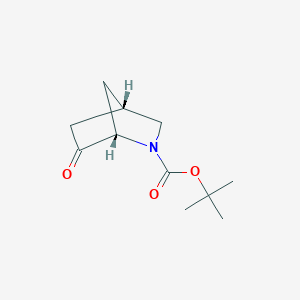 molecular formula C11H17NO3 B8211750 tert-butyl (1S,4S)-6-oxo-2-azabicyclo[2.2.1]heptane-2-carboxylate 