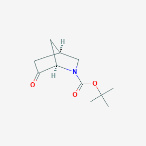 molecular formula C11H17NO3 B8211757 tert-butyl (1R,4R)-6-oxo-2-azabicyclo[2.2.1]heptane-2-carboxylate 