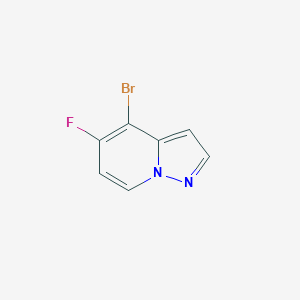 molecular formula C7H4BrFN2 B8211760 4-Bromo-5-fluoro-pyrazolo[1,5-a]pyridine 