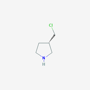 molecular formula C5H10ClN B8211790 (S)-3-(Chloromethyl)pyrrolidine CAS No. 1187931-91-4