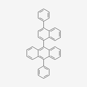 molecular formula C36H24 B8211823 9-苯基-10-(4-苯基萘-1-基)蒽 